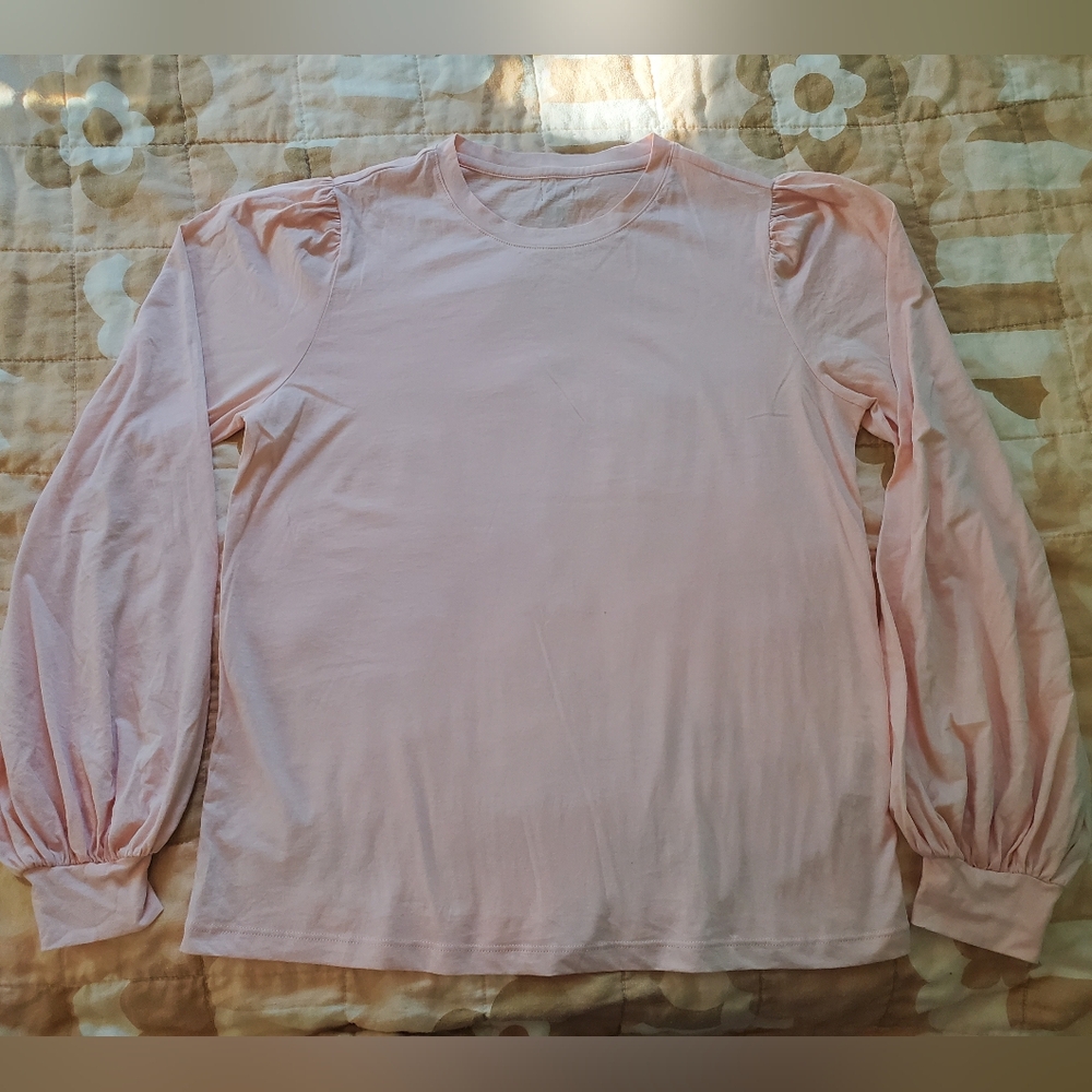 NWOT Lunya Organic Pima Long Sleeve Blush XS